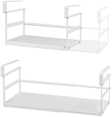 Under Shelf Storage Basket, 2-Pack Under Cabinet Shelf Organizer by Selosiz