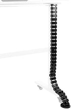 VIVO Standing Desk Vertebrae Magnetic Cable Management Kit, Adjustable Quad Entry Flexible Spine Wire Organizer Cord Snake for Home Office, Black, DESK-AC01M by VIVO
