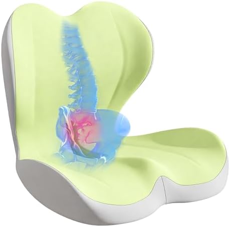 Seat Cushion for Office Chair, Ergonomic Cushion with Lumbar Support Pillow by Unknown