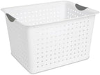 Sterilite Deep Ultra Basket, Open Top Plastic Storage Organizer, 24-Pack - Image 3