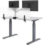Vari Acrylic Privacy Panel for Desk – 48 Inch Frosted Acrylic Desk Divider, Clamp-On Office Privacy Screen, No-Tool Installation, Workspace Partition for Desks & Tables - Image 2