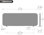 DECOLAB Desk Dividers, Portable Table Partition Panel 48"x18", Steel - Image 6