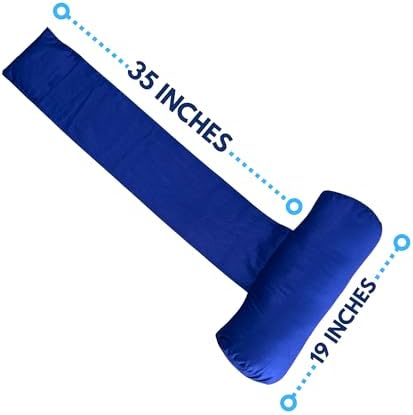 Recliner Pillow for Lumbar, Neck, and Cervical Support, Sleep, Couch, Office Chair, Headrest, Weighted, No Velcro Required, (Navy Blue) - Image 5