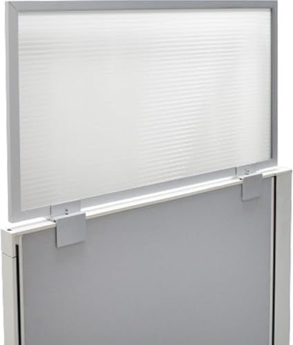 OBEX Screen & Office Panel Extender Polycarbonate Desk Privacy Panel & Divider for Office Cubicle, 18" x 48", Translucent by OBEX