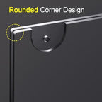 BlueValley Acrylic Sign Holder 8.5 x 11 Wall Mount, Clear Acrylic Wall Frames with Double Sided Tape Adhesive & Screws, Plastic Wall Sign Menu Picture Document Holders for Office, Home, Store, Restaurant-Horizontal (6 Pack) - Image 4