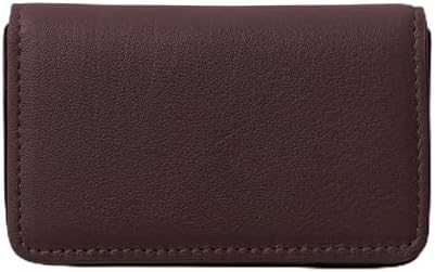 Leatherology Slim Business Card Case with Magnetic Closure - Brown by Leatherology
