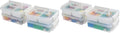 IRIS USA 1 Qt. Plastic Storage Bins with Lids, 4 Pack, Craft Storage Container, Sensory Bin, Organizing Containers for Home, Office & Art Supplies, Stackable, White by IRISUSA