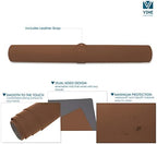 Vine Creations Leather Desk Pad - Large 36" x 20", Desk Protector with PU Leather, Mouse Pad, Blotter for Office (Brown) - Image 5