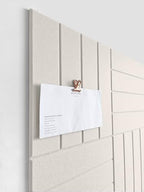 Felt Bulletin Board Tiles | Modern Cork Board Alternative | Large Cork Boards for Walls | Aesthetic Felt Wall Panels for Office & Home Decor | Pinboard & Photo Board (12-Pack) | Beige - Image 3