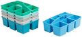 ECR4Kids 6-Compartment Large Plastic Caddy, Multipurpose Organization, Contemporary, 6-Pack by ECR4Kids