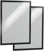 Durable Duraframe Business & Store Self Adhesive Magnetic Sign Holder in Tabloid-Size 11" x 17" Inches - Black Frame - Pack of 4 - Image 2