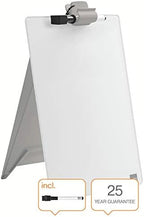 Nobo Glass Dry Wipe Personal Desktop Easel Whiteboard, 21.6 x 29.7 x 3 cm, Brilliant White, 1905173 - Image 2