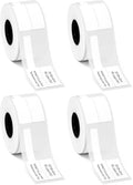 NIIMBOT M2/M3 Thermal Transfer Cable Labels 0.98''x3.07'', for M2/M3 Label Maker, PET Material, Waterproof and High-Temperature Resistance, Long Storage Time, White(25x78mm-90) (Pack of 4) by NIIMBOT%C2%AE