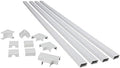 Legrand Wiremold C310 Cordmate III 10 Foot 11 Piece Cord Cover Kit, Organizer for Wall, Holds Up to 5 Cords or Cables, 45"L x 1.5"W, White (1 Pack) by Legrand-Wiremold