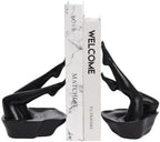Black Legs Sculpture Bookends for Shelves, Modern Book Ends Decorative by Unknown