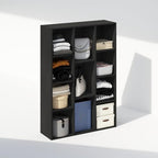Furinno Reed Closet Organizers and Storage, 11-Cube Closet Organizer, Open Shelf Closet Storage, for Wardrobe, Bedroom, Living Room, Blackwood - Image 4