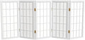 2 ft. Short Desktop Window Pane Shoji Screen - White - 5 Panels by RedLantern