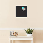 PinPix 14x14 inch Cork Bulletin Board. This Decorative Framed Pin Board Comes with Diamond Pattern in Black Design and Satin Black. Ideal for Home, Office Decor or School (PinPix-120) - Image 3