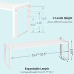 2 Pack Long Expandable Kitchen Cabinet Organizer Shelves - Image 3