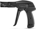 42708 Zip Tie Gun/Cable Tie Install Tool, Adjustable Tension with Built-In Cutter, for Nylon Ties up to 1/4”- Black by RVRhodes