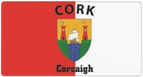 Cork City Flag Mouse Pad Desk mat Office Desk Accessories Large Gaming Mouse Pad 16 x 29.5 in Waterproof Slick Mouse Pad Mouse Pad Office Decoration by Unknown