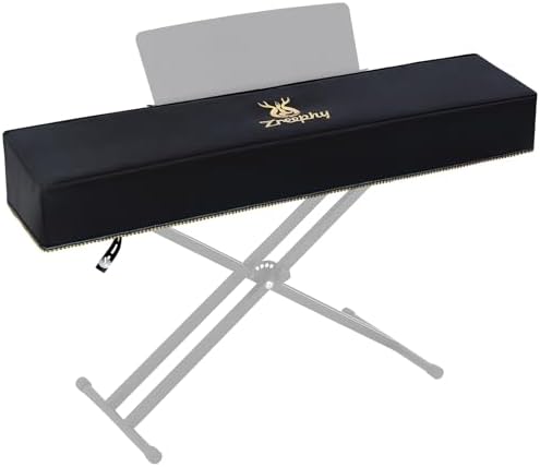 Piano Keyboard Dust Cover with Music Stand Opening of Zipper Design, Dust Proof Cover Compatible for Yamaha DGX670 88-Key Digital Piano Keyboard KBP Series Keyboards by Zreephy