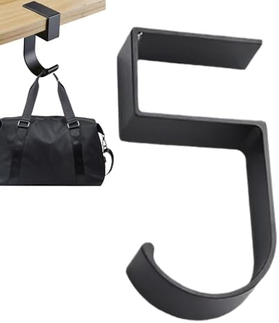 Coat Rack with Hooks Wallet Table - Metal Headphone Clamp,Aluminum Alloy Under Desk Shelf Headphone Holder - Image 7