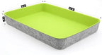 Welaxy 2pc Office desk drawer organizer Paper File Tray Green Turquoise - Image 6