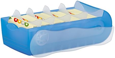 HAN 998-643, Croco Flashcard Index Box. for Learning Vocabulary in an Ingeniously Simple Way, A8, Translucent Blue - Image 2