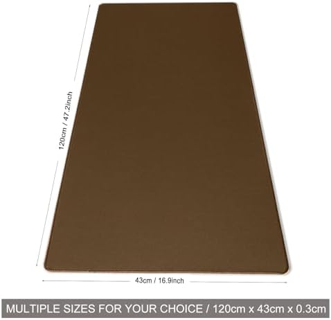 Mouse Pad Brown, Mouse and Keyboard Combo Pad XXXXL 47.2” x 16.9” - Image 6