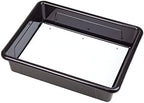 Storex Letter Size Flat Storage Tray – Organizer Bin with Non-Snap Lid for Classroom, Office and Home, Black, 5-Pack (62535U05C) - Image 5