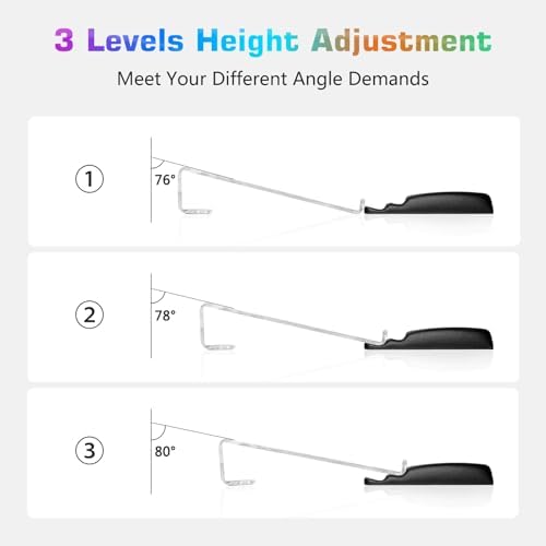UCINNOVATE Dreamcolor Acrylic Computer Keyboard Stand with Wrist Rest, LED Backlit Keyboard Stand Tray, USB Interface Titled Keyboard Riser for Easy Ergonomic Typing and Working Office Desk, Home - Image 3