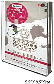 M&T Displays Clear Acrylic Wall Mount Brochure Holder 5.5x8.5 Inch 1 Tier 1 Pockets Desktop or Wall Mounting Literature Rack Pamphlet Leaflet Flyer Card Display Stand Desk Organizer - Image 6