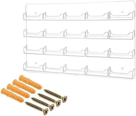 Marketing Holders Wall Business Card Holder with Hanging Hardware 20" x 10" Clear Acrylic Rack Holds 3.5" x 2" Horizontal Printed Gift or Appointment Cards for Medical and Legal Offices - Image 5