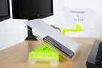 MemoScape Adjustable in-Line Document Holder for Typing | Reduce Neck Strain, Improve Focus, Boost Desk Organization/Workflow | Paper Holder Stand for Desk and Home Office - Chartreuse (VUR 3040) - Image 6