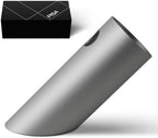 Gift Boxed Modern Art Pen Holder, 45° Angled Desk Sculpture with Minimalist Design, Pencil Cup Organizer, Elegant Gift for Professionals & Graduates (Space Gray) by WHITEDESIGN