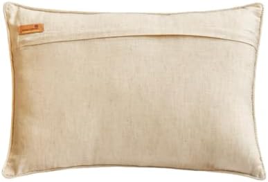 The HomeCentric Decorative Gold & Brown Pack of 2, 12"x16" (30x40 cm) Lumbar Pillow Cover, Silk Textured & Pintucks Oblong Pillow, Abstract Pattern Modern Style - Alpine - Image 3