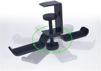 Headphone Stand Holder Headset Hook Hanger Desktop,Under Desk Dual with Adjustable and Rotating Arm Clamp - Image 4