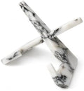 Natural Marble Tablet Stand, Large X-Shaped Display Holder by Unknown