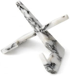 Natural Marble Tablet Stand, Large X-Shaped Display Holder by Unknown