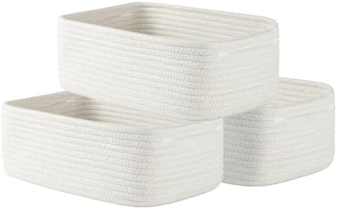 KALLAX Small Woven Storage Basket for Organizing, 12 x 8 x 4.5 inch, 3 Pack by KALLAX