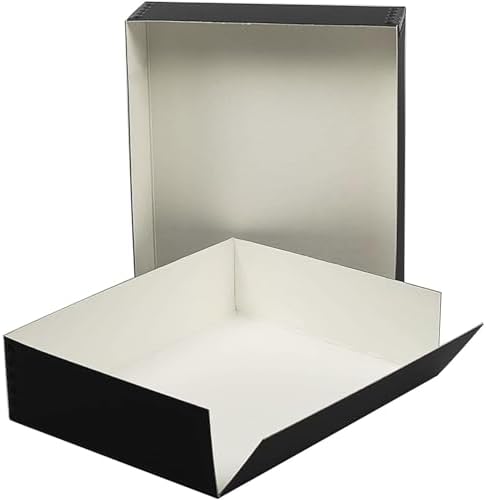 Lineco Drop Front Archival Storage Box, 9.25x11.75x3 in, Black, 2 Pack - Image 5