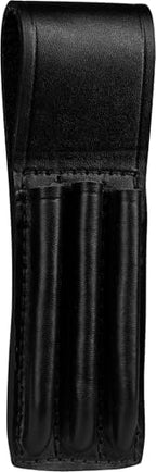 JAY-PEE Black Leather Triple Pen and Pencil Holder for Belt, Fountain Pen Sleeve Holster, Pencil Carrying Pouch, Professional Pocket Protector, and Writer's Sleeve Case, Fits 2 1/4" Sam Browne Belts by Unknown