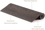Genuine Leather Desk Mat - Executive Real Leather Desk Pad - Large (18 3/4" X 35 3/4") | Non-Slip Desk Blotter - Image 4