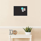 PinPix 18x12 inch Cork Bulletin Board. This Decorative Framed Pin Board Comes with Diamond Pattern in Black Design and Satin Black. Ideal for Home, Office Decor or School (PinPix-120) - Image 3