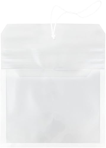 JAM PAPER Plastic Expansion Envelopes with Elastic Band Closure - Letter Booklet - 9 3/4 x 13 with 2.5 Inch Expansion - Clear - 12/Pack - Image 2