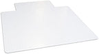 Dimex Office Chair Mat for Low‑Pile Carpet – 45" x 53" Clear Desk Floor Protector with Lip, Smooth Glide PVC for Rolling Chairs by DimexOfficeProducts