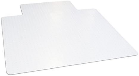 Dimex Office Chair Mat for Low‑Pile Carpet – 45" x 53" Clear Desk Floor Protector with Lip, Smooth Glide PVC for Rolling Chairs by DimexOfficeProducts