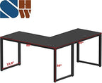 SHW 55 x 60 Commercial-Grade L-Shape Corner Office Computer Desk, Black - Image 3