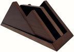Dual Laptop Holder Vertical Stand 2 Slots Wooden - Dark Brown (Walnut Color) - Vertical Holder for Desk, MacBook Pro & Air, Desktop Organizer Made of Natural Wood, Adjustable Stand for Notebooks - Image 7
